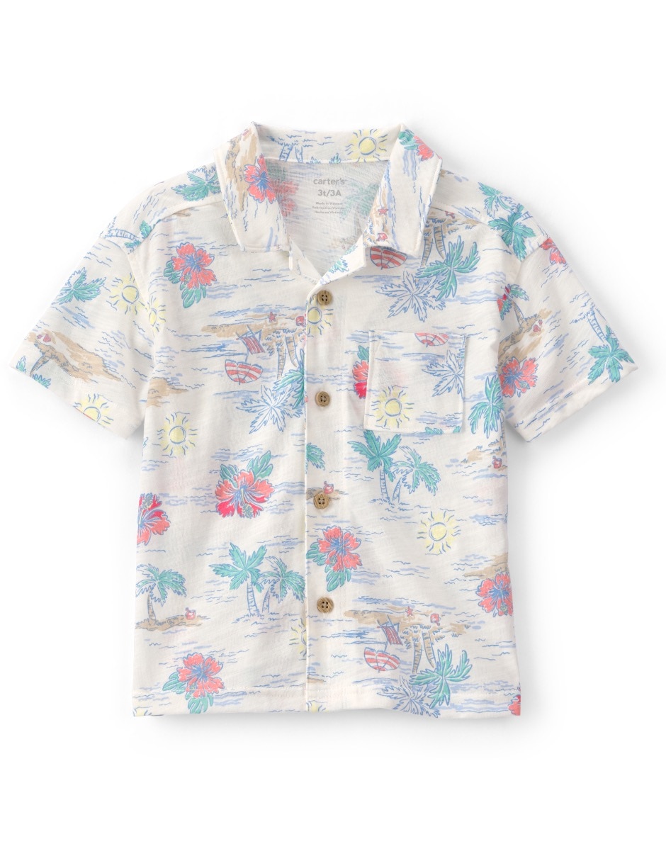 Camisa casual manga corta para bebé niño Camisa casual manga corta para bebé niño