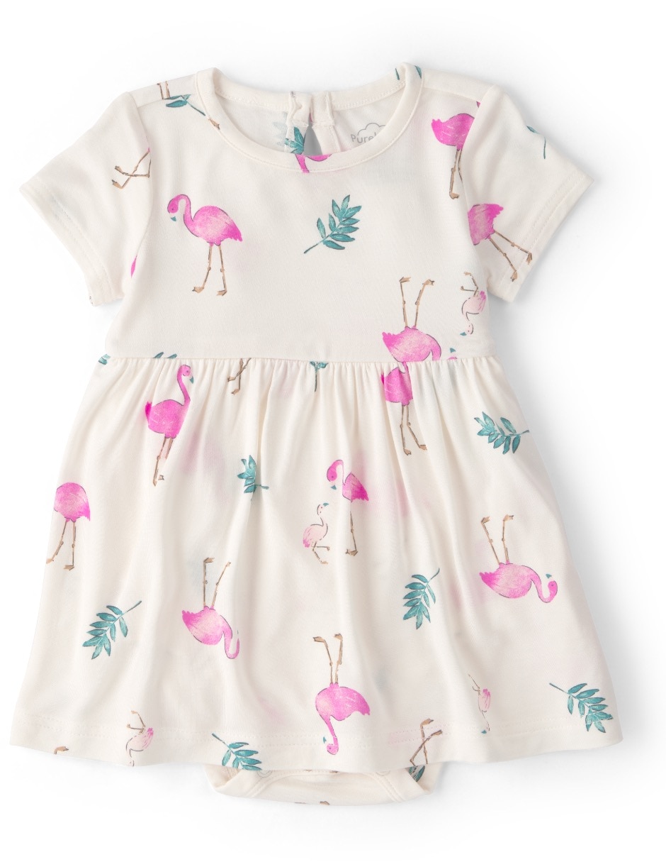 Vestido con calzón manga regular para bebé niña Vestido con calzón manga regular para bebé niña