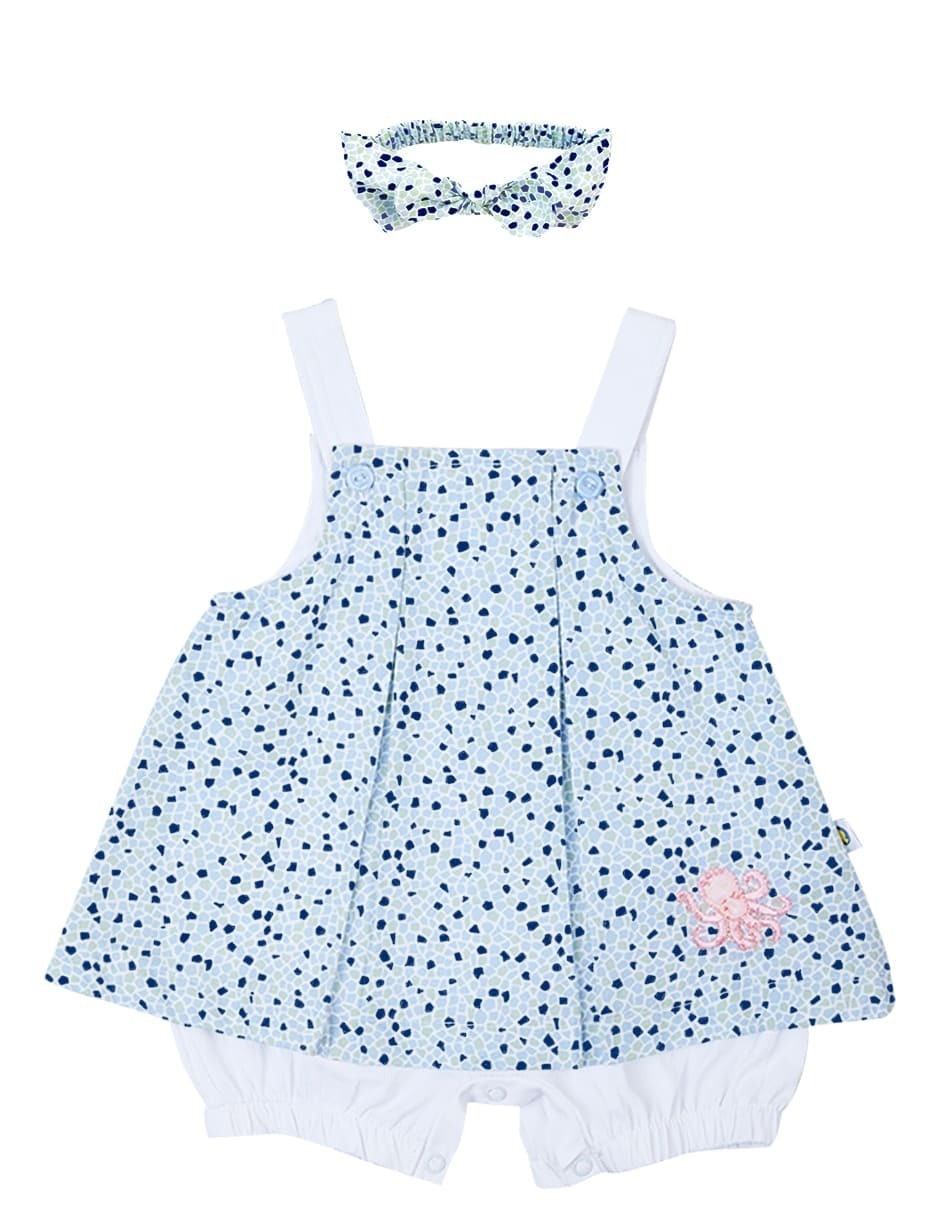 Vestido pañalero con diadema Vestido pañalero con diadema