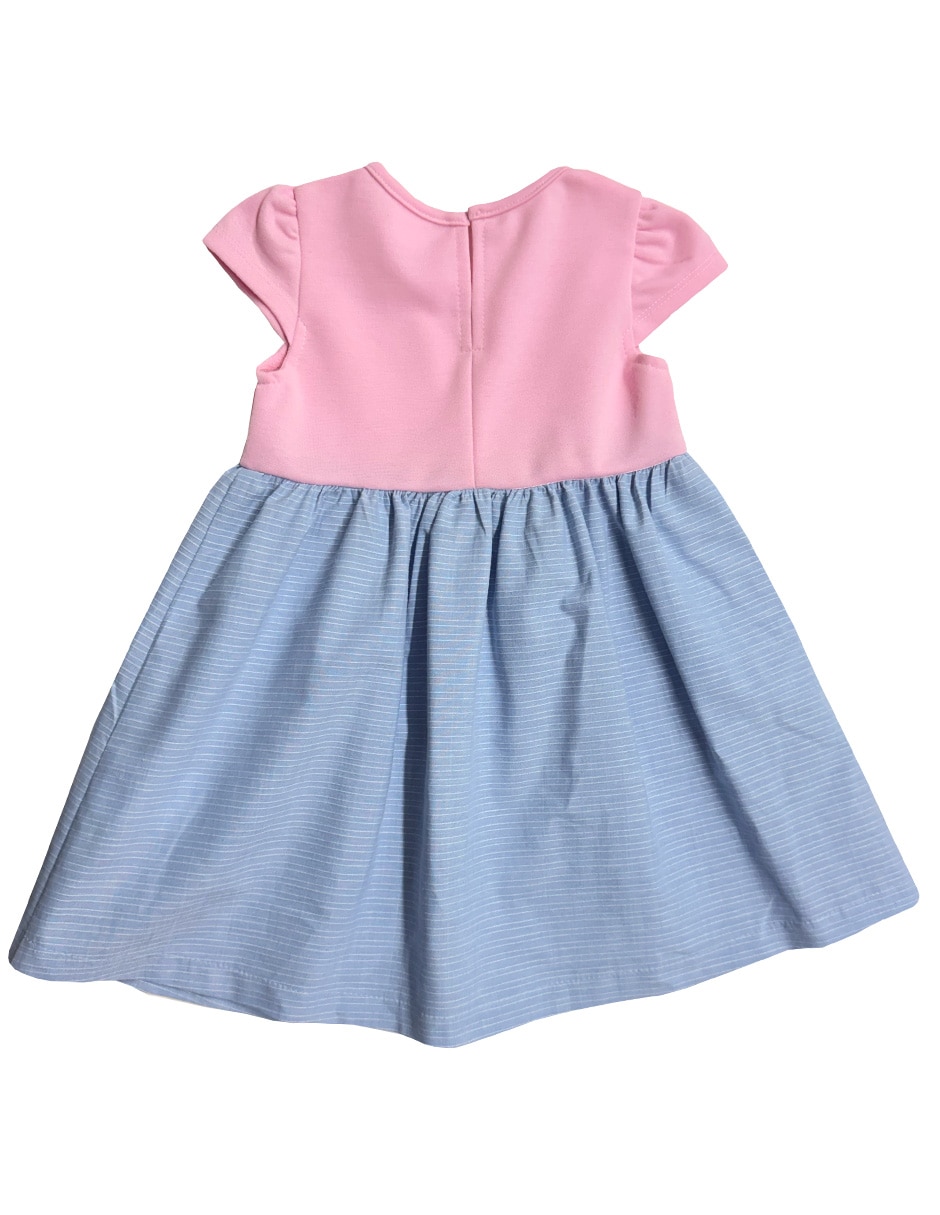 Vestido manga cap para bebé niña 4