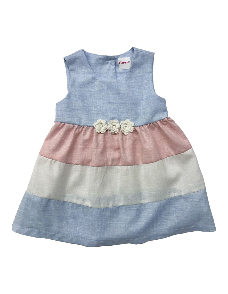 Vestido sin manga para bebé niña Vestido sin manga para bebé niña