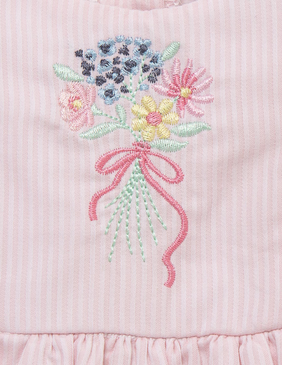 Pañalero con diadema con accesorio para el cabello de algodón 3