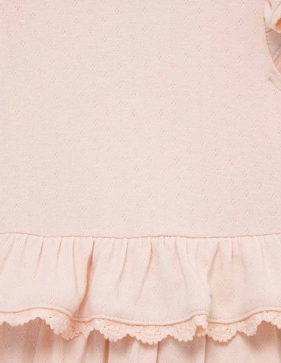 Pañalero con diadema con accesorio para el cabello de algodón 3