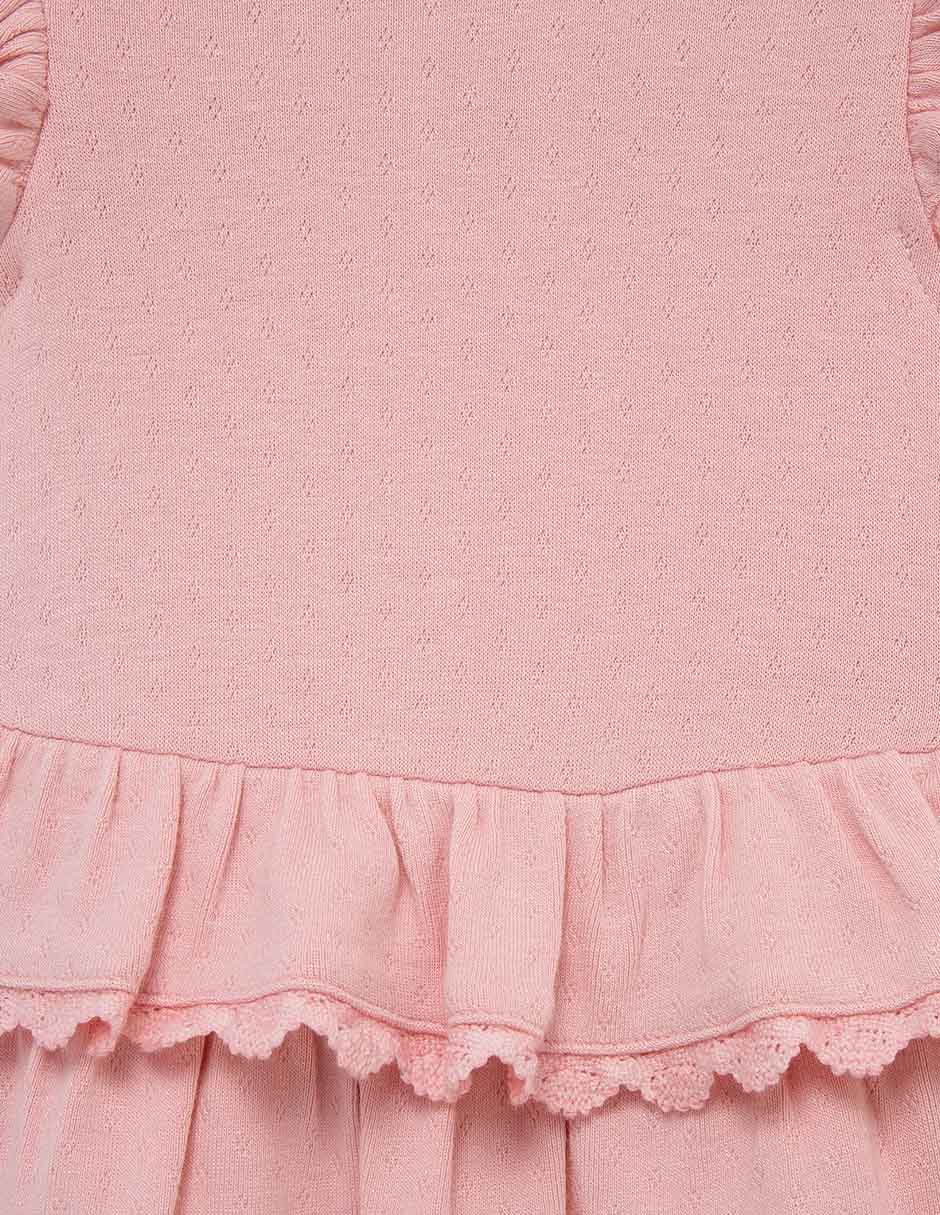 Pañalero con diadema con accesorio para el cabello de algodón 3