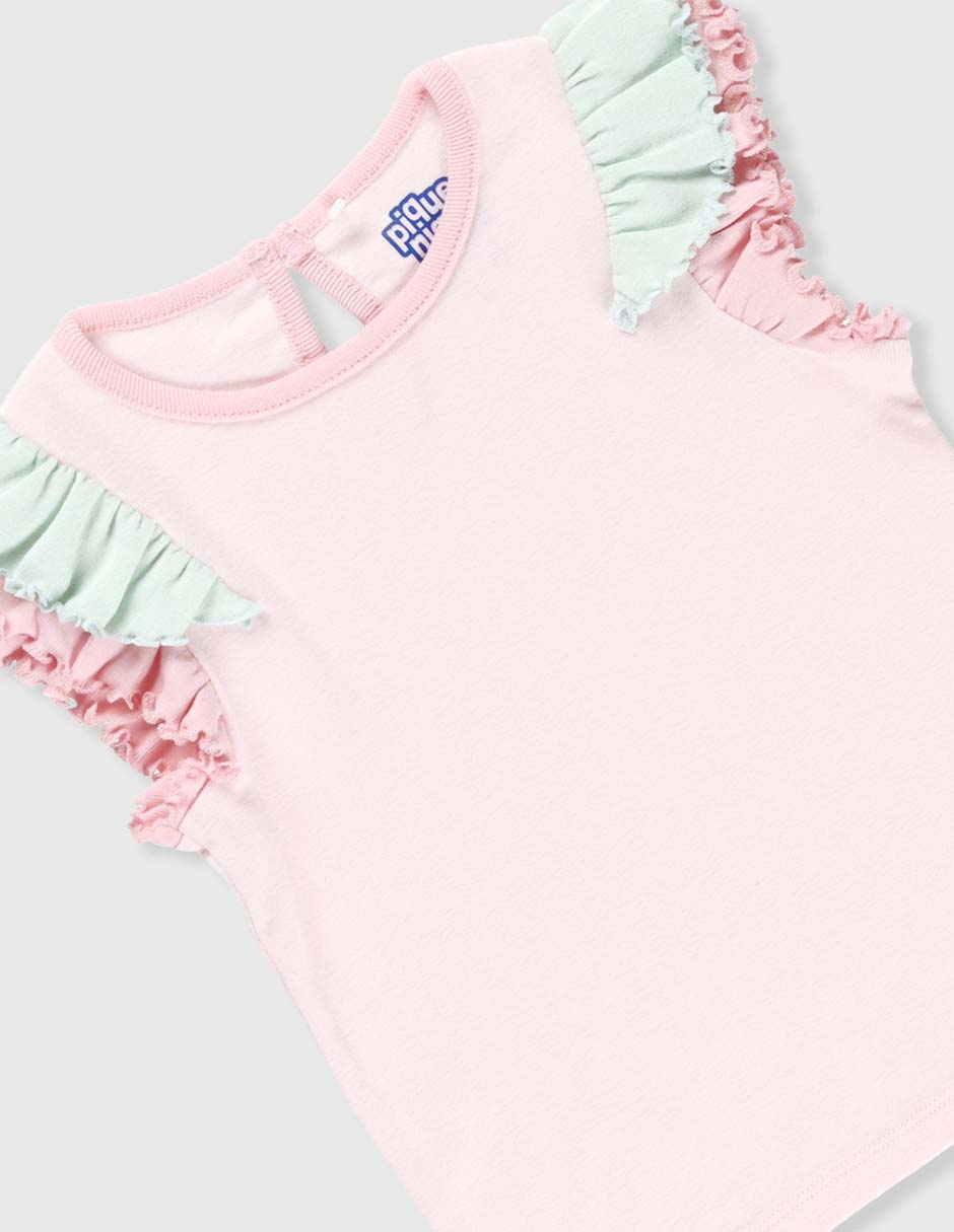 Playera manga corta para bebé niña 3