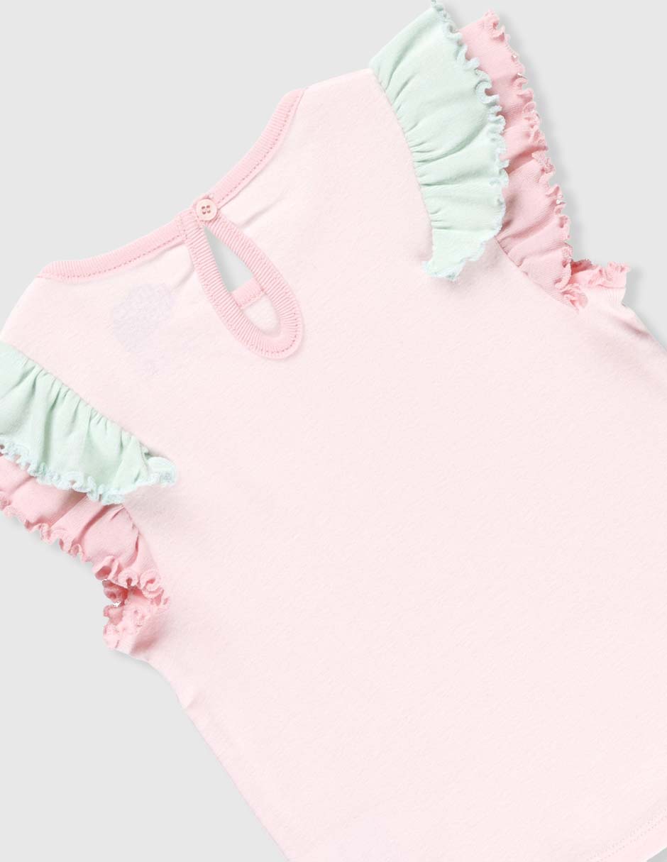 Playera manga corta para bebé niña 4