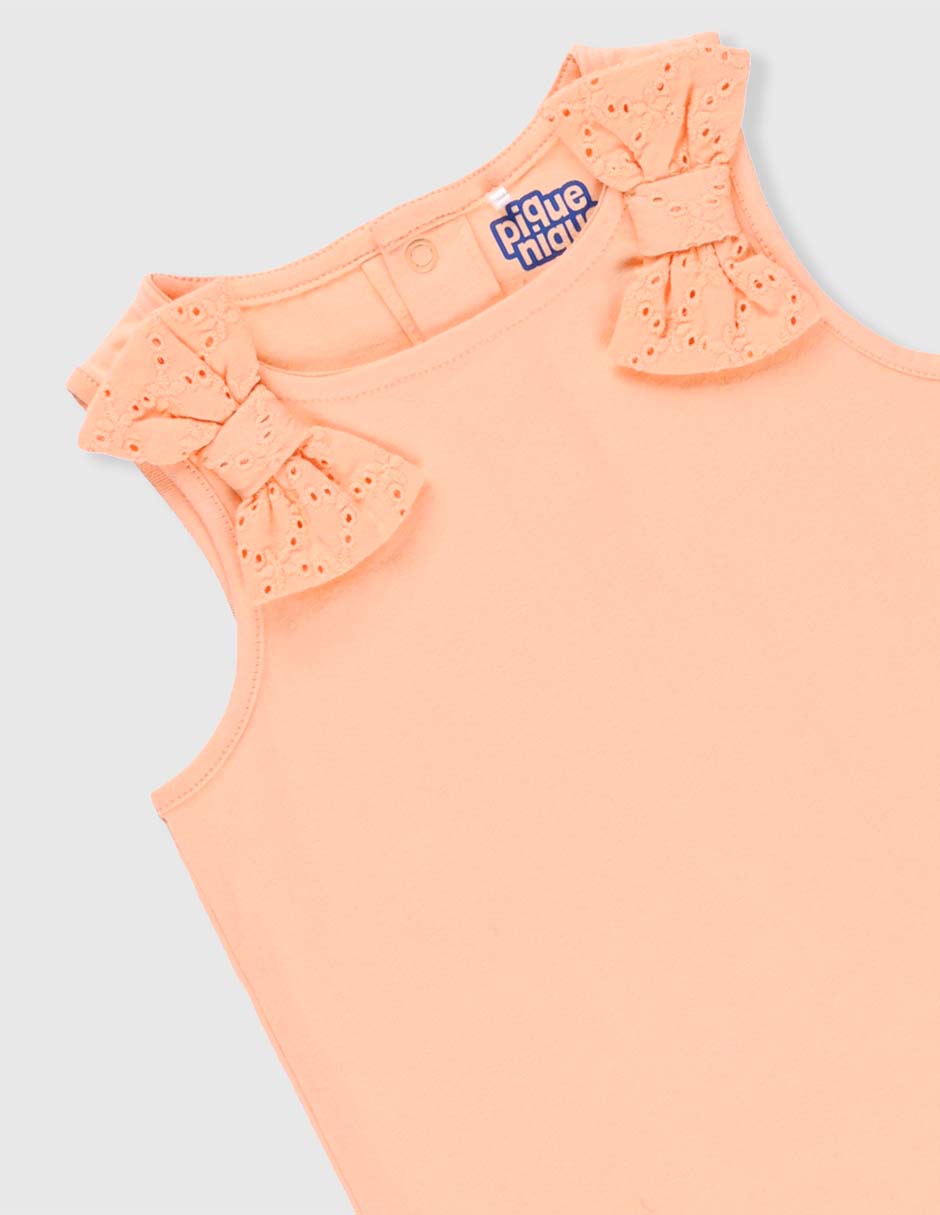 Playera sin manga para bebé niña 3