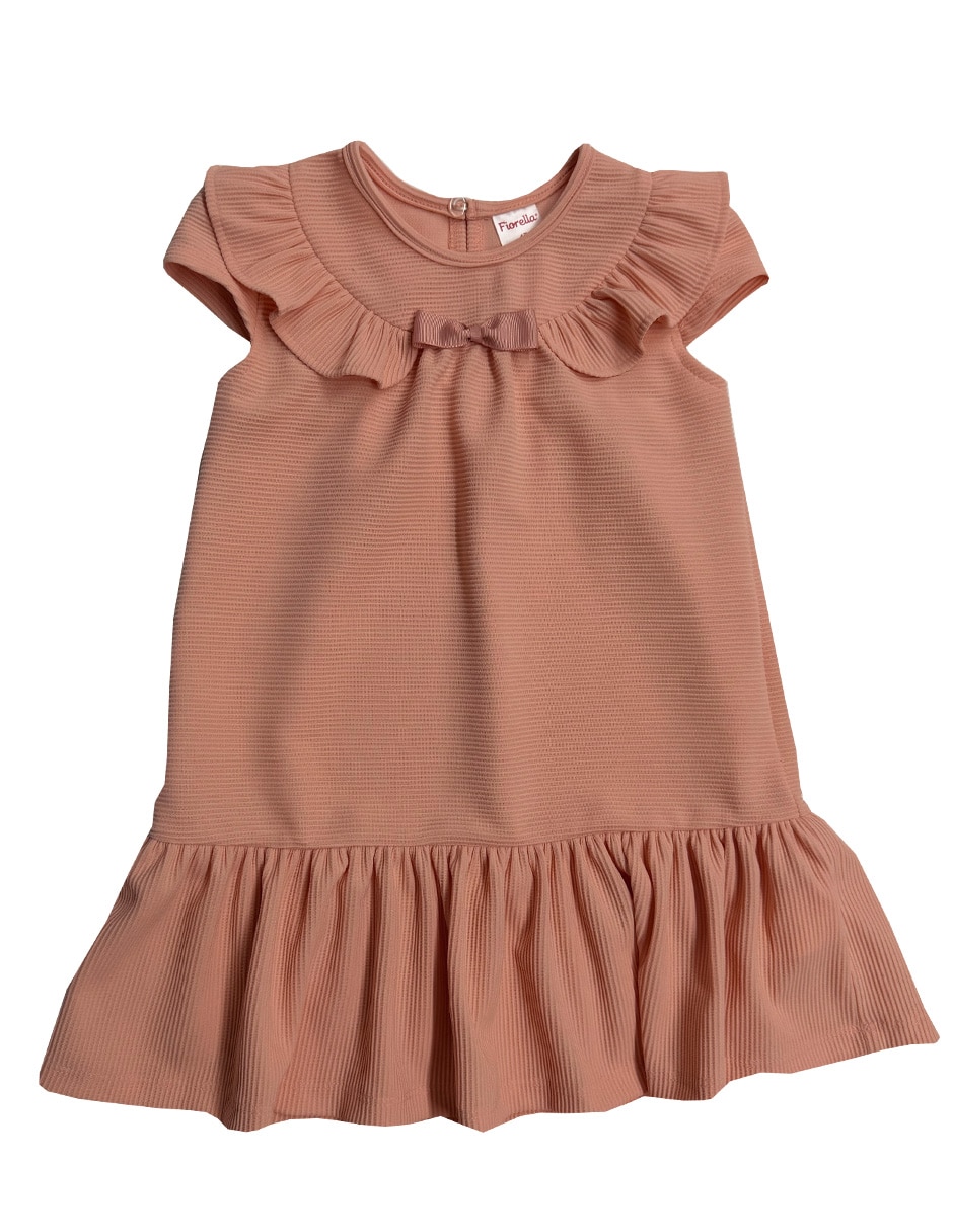 Vestido manga cap para bebé niña