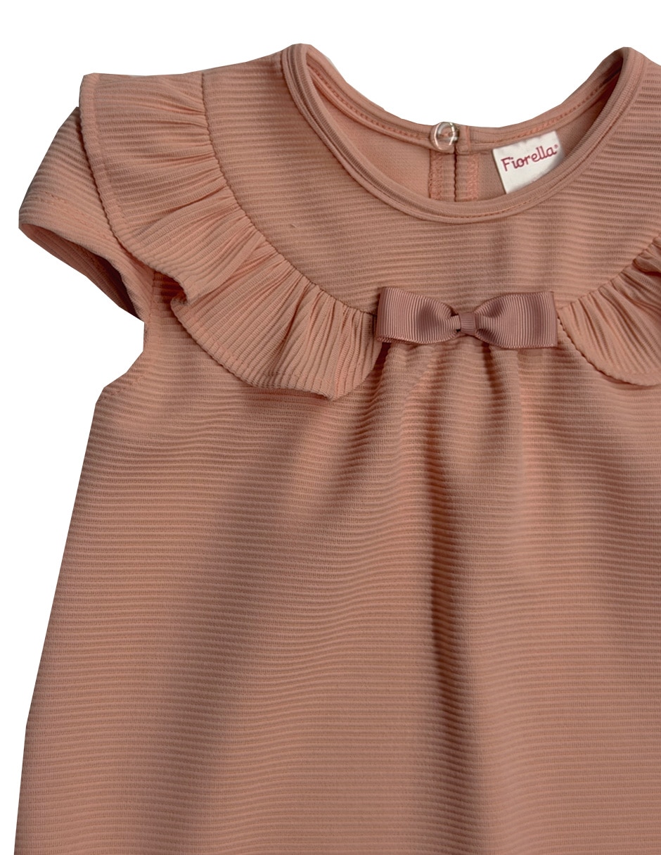 Vestido manga cap para bebé niña 3