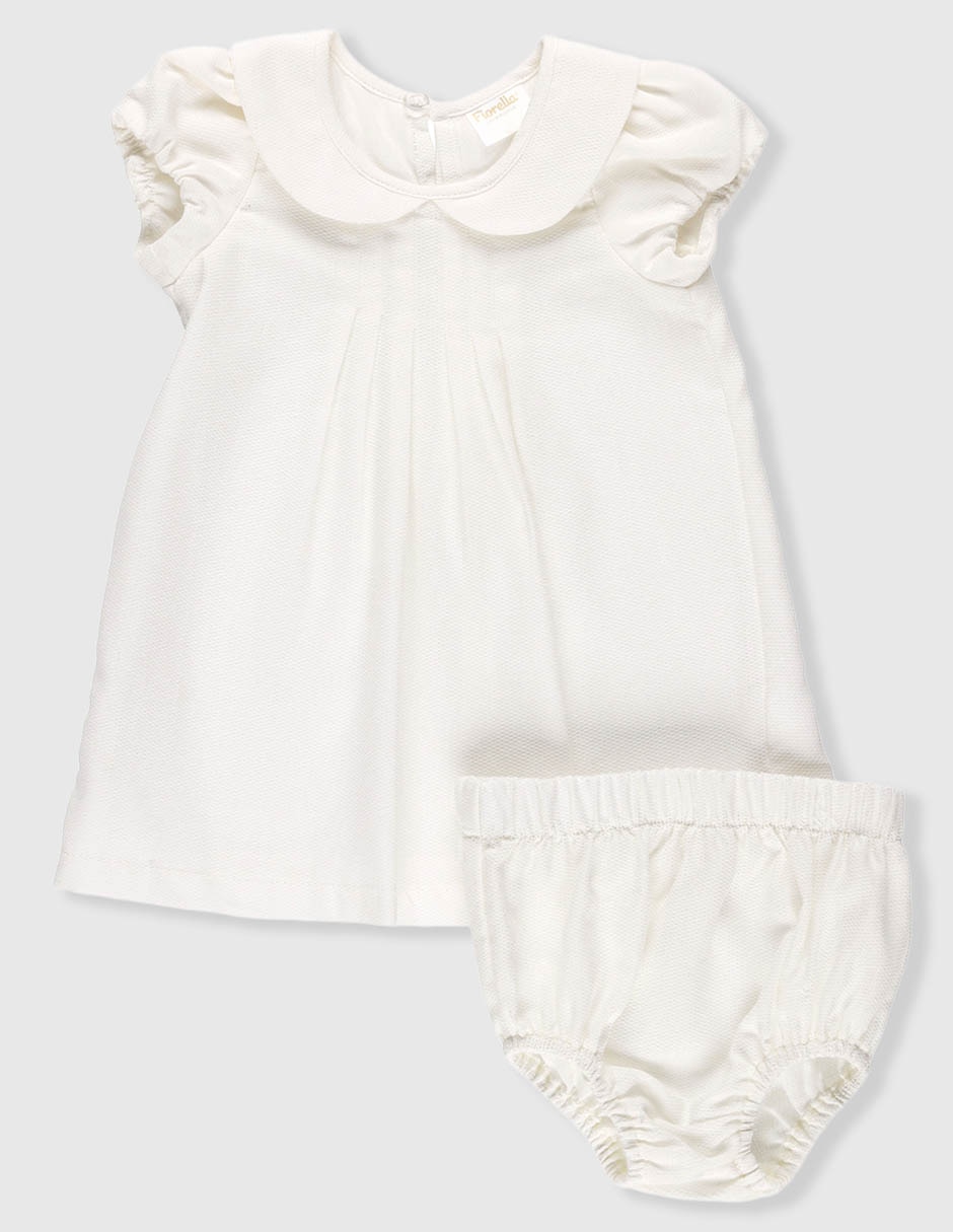 Conjunto ceremonia de algodón para bebé niña Conjunto ceremonia de algodón para bebé niña
