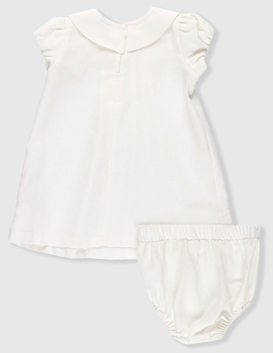 Conjunto ceremonia de algodón para bebé niña 2