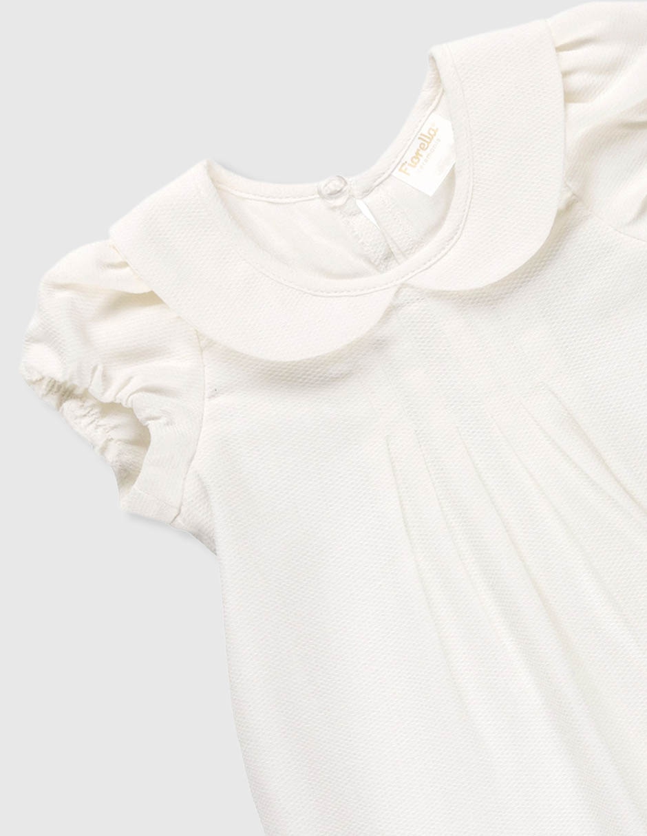 Conjunto ceremonia de algodón para bebé niña 3