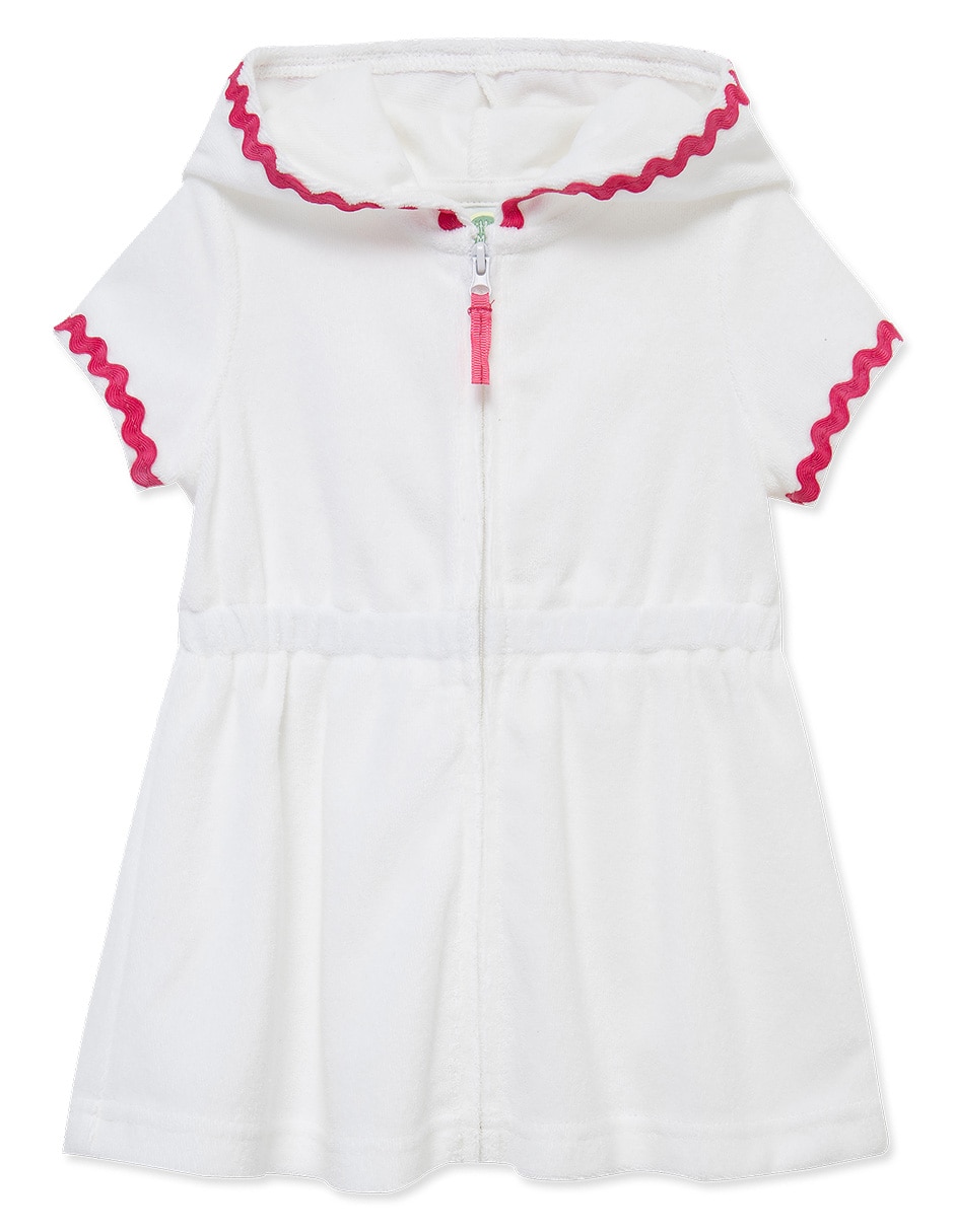 Bata de baño con gorro para bebé niña Bata de baño con gorro para bebé niña