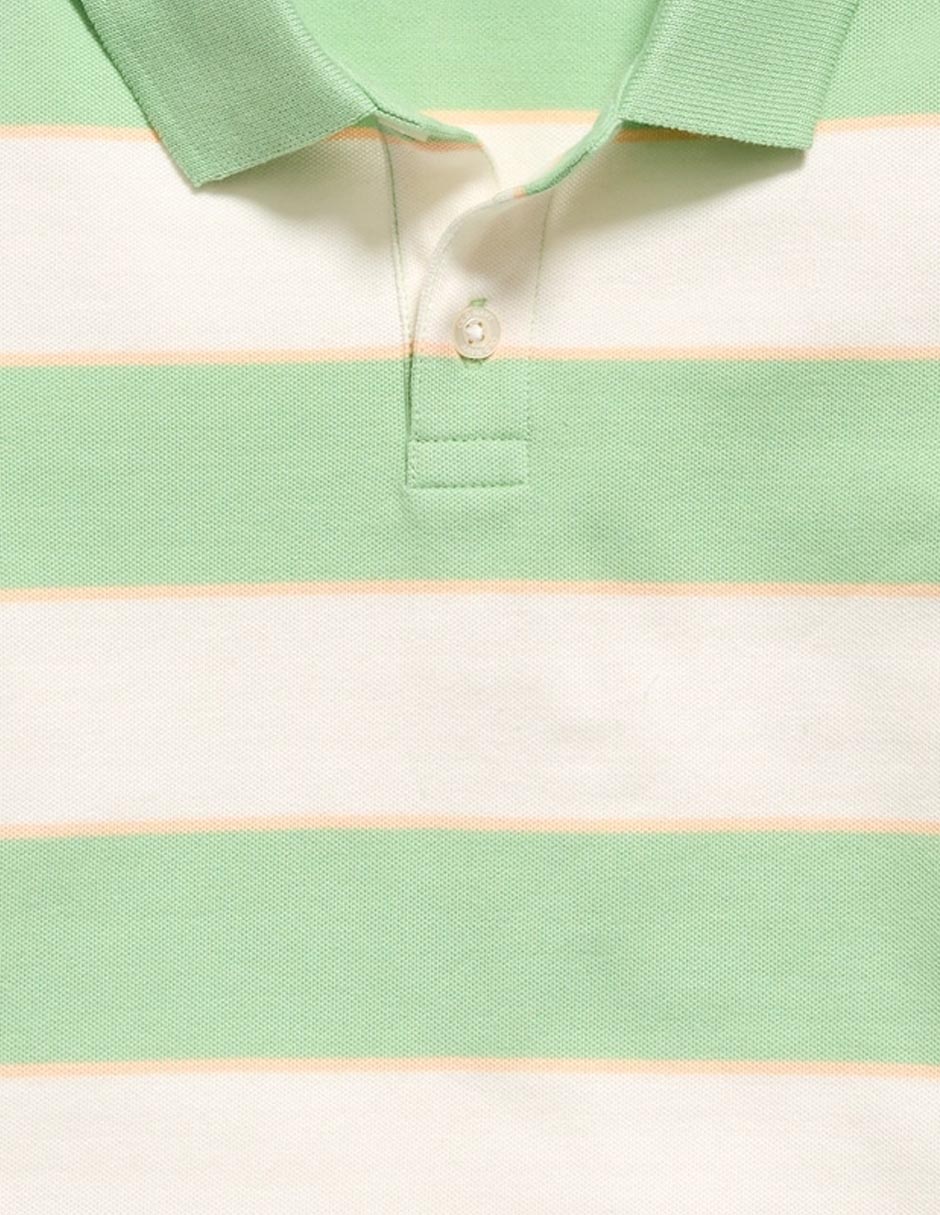 Playera tipo polo de algodón para bebé niño 3