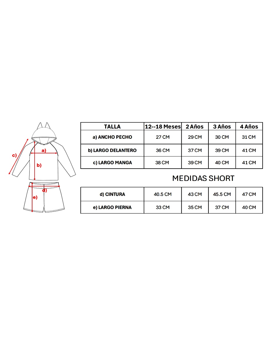 Conjunto traje de baño para bebé niño 4