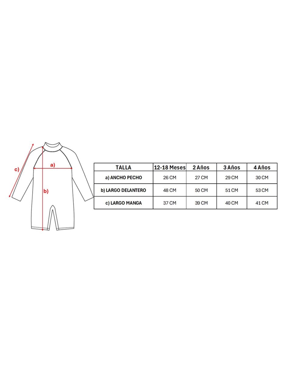 Traje de baño completo para bebé niño 4