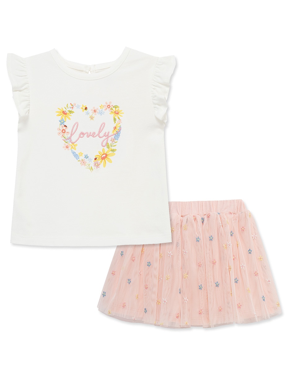 Conjunto casual de algodón para bebé niña Conjunto casual de algodón para bebé niña