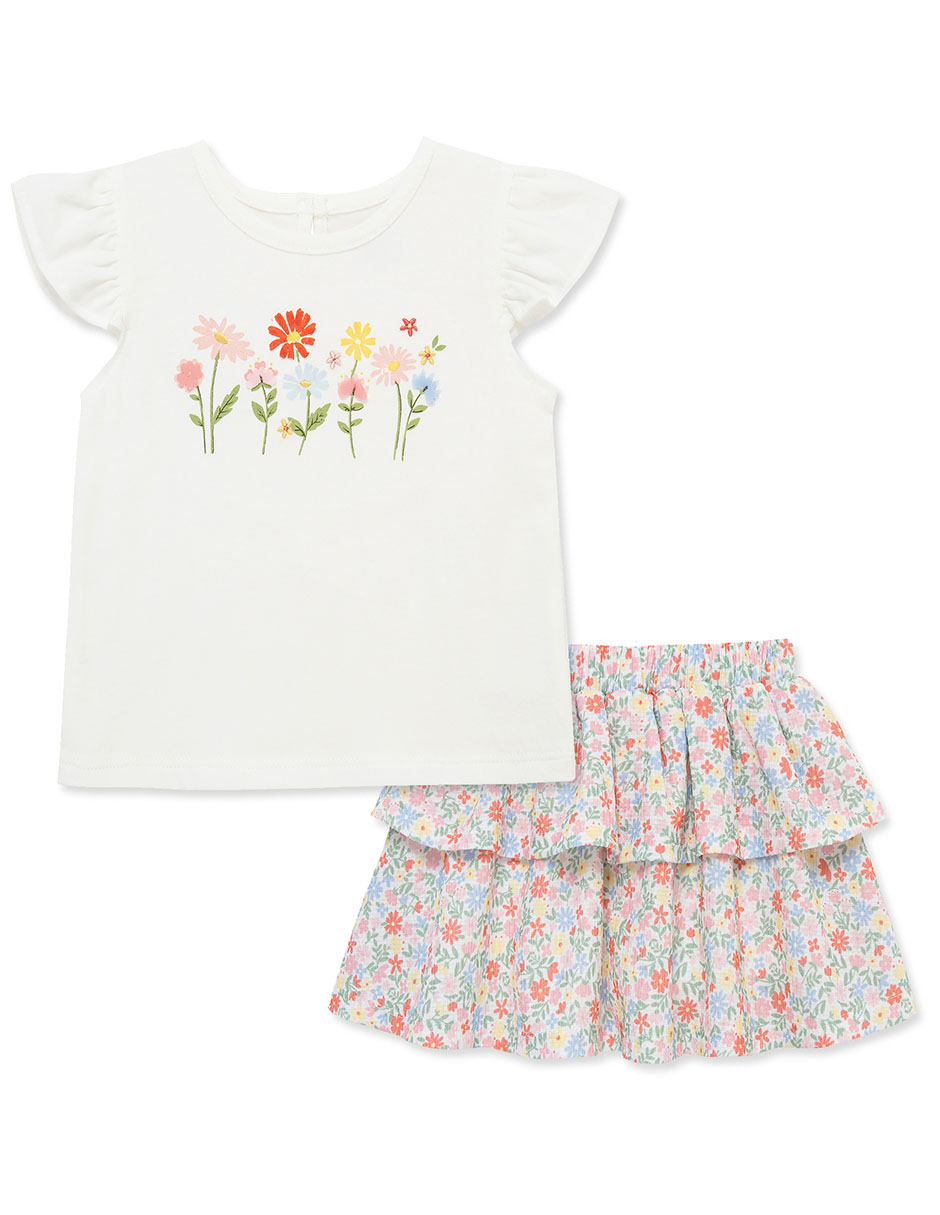 Conjunto de algodón para bebé niña Conjunto de algodón para bebé niña