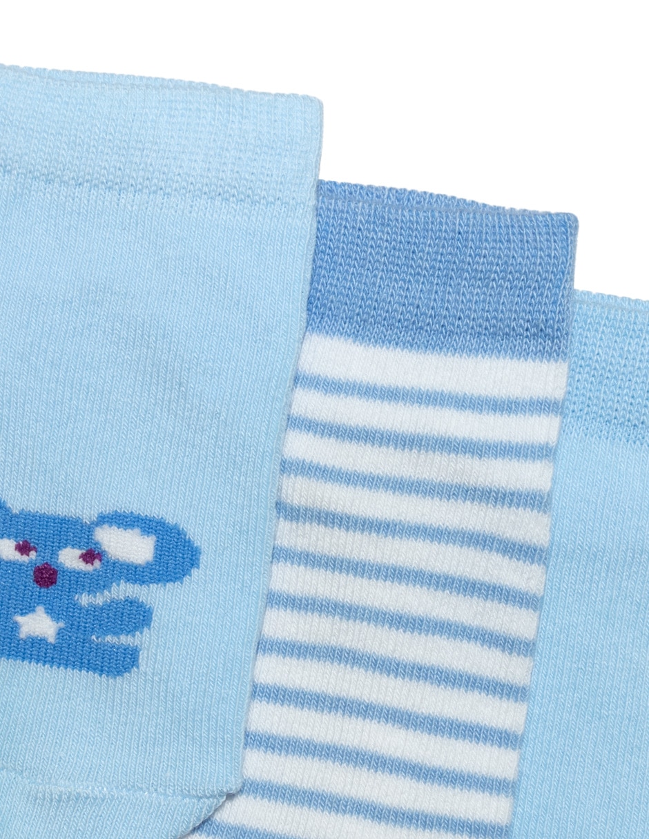 Set de tin antiderrapante Baby Animal para niño 3 pares 2