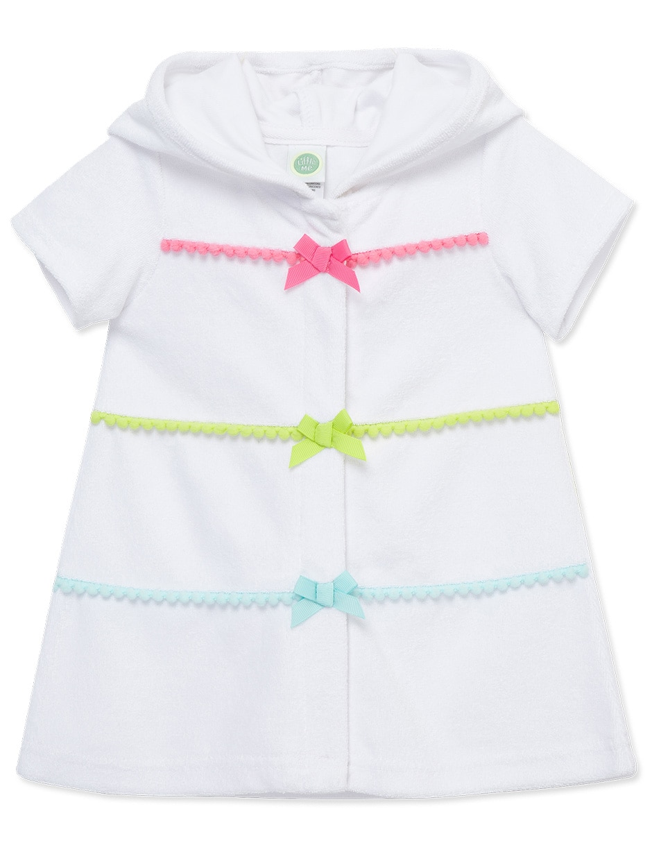 Bata de baño con gorro para bebé niña