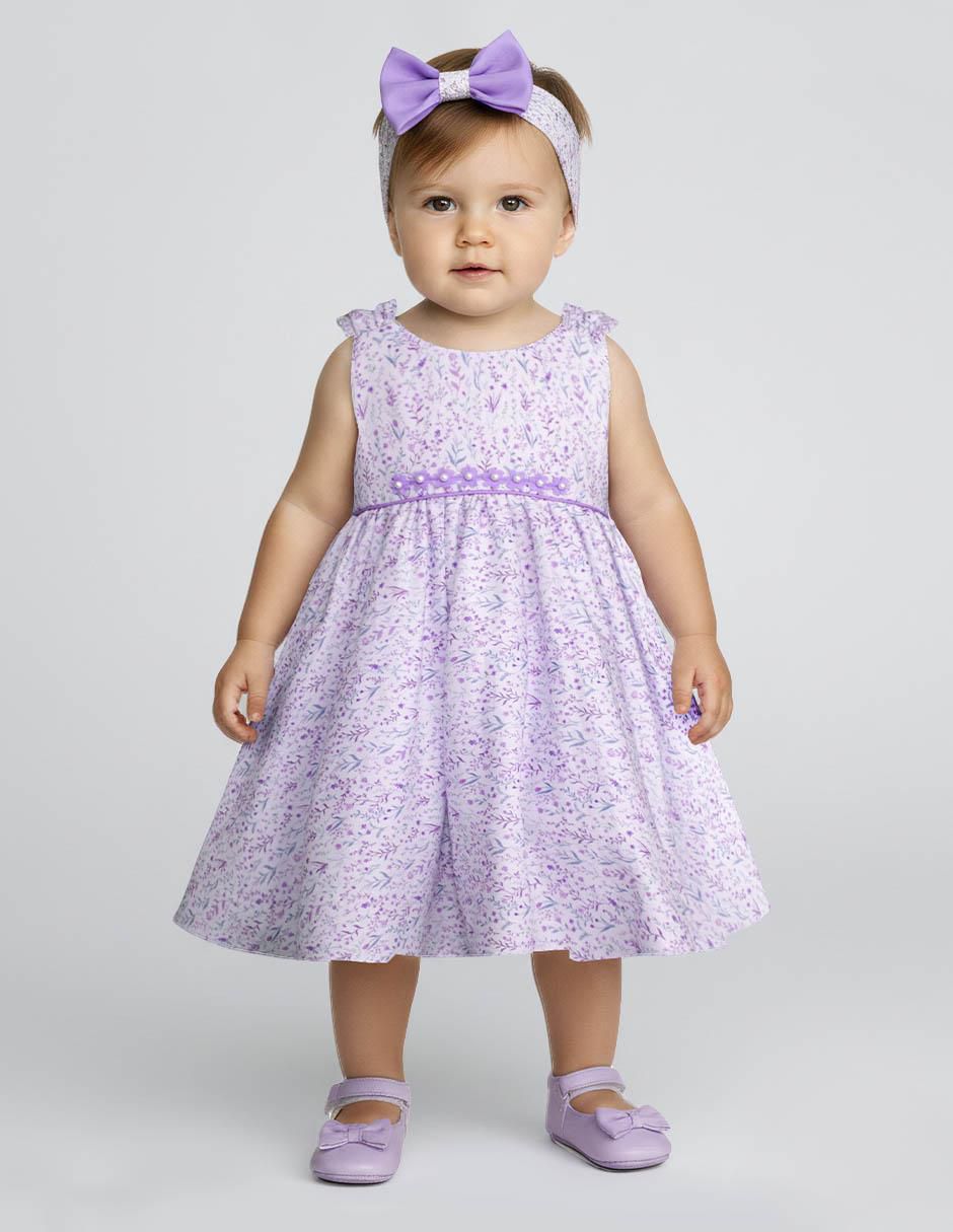 Vestido sin manga para bebé niña Vestido sin manga para bebé niña