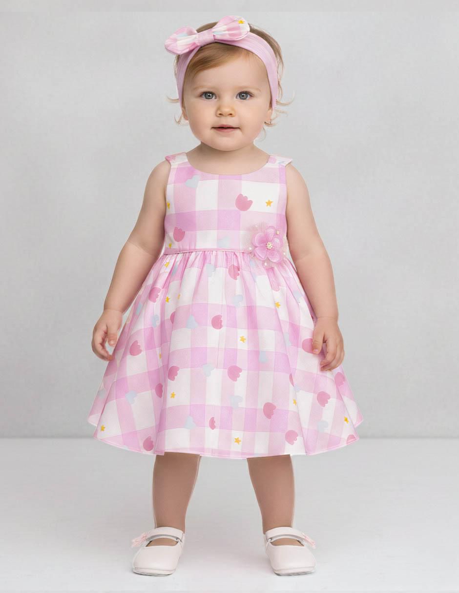 Vestido sin manga para bebé niña Vestido sin manga para bebé niña