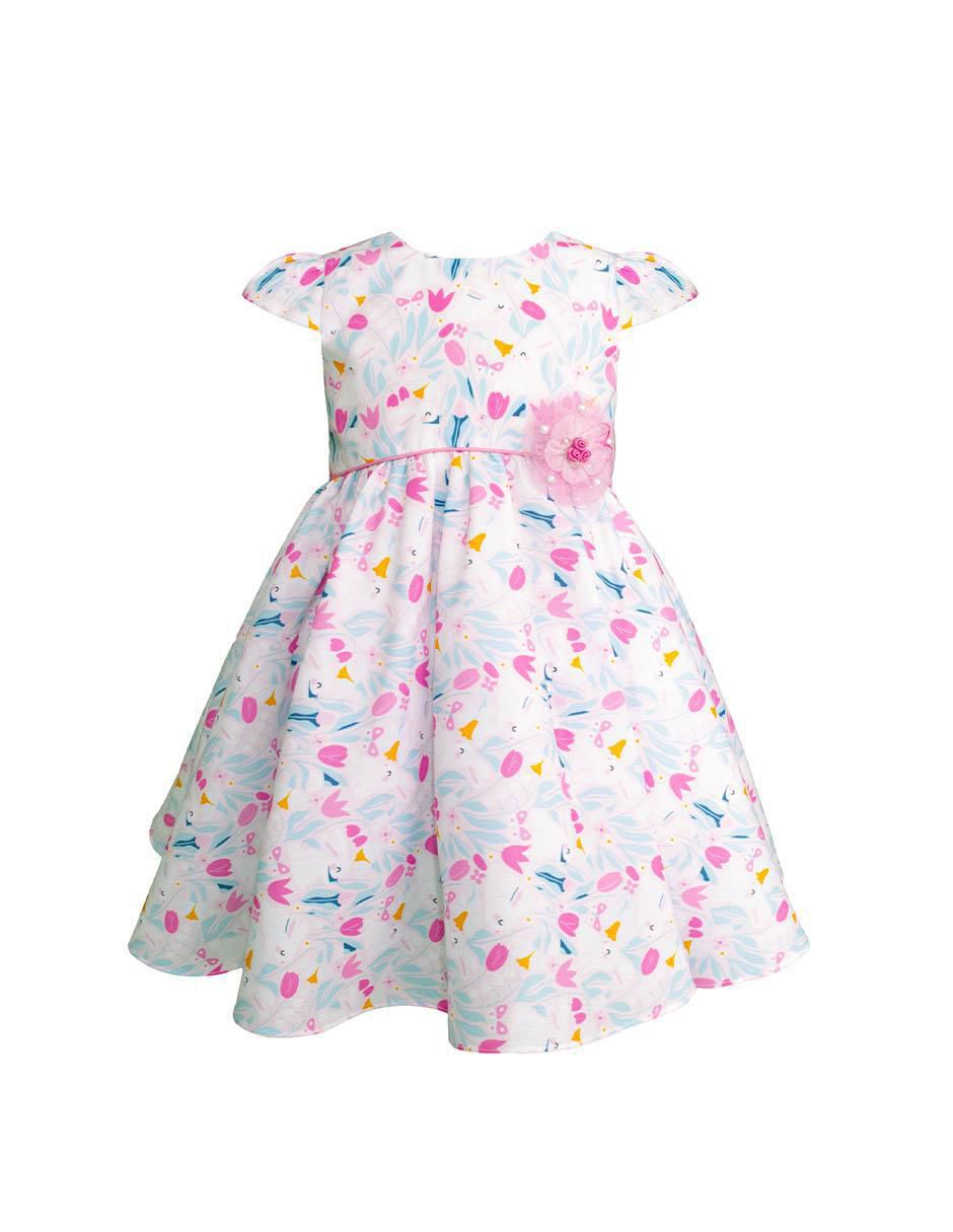 Vestido manga corta para bebé niña 2