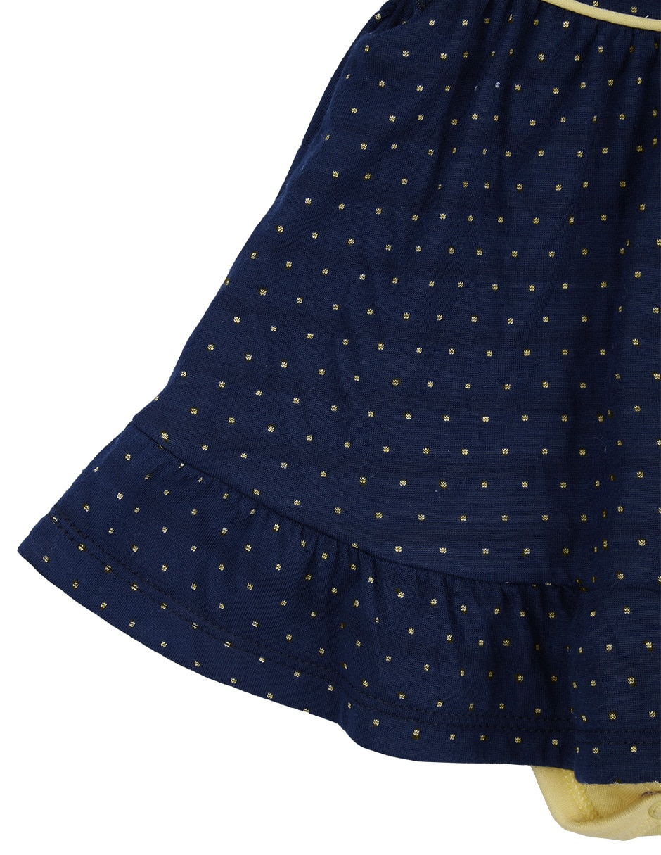 Vestido con gorro manga mariposa para bebé niña 2