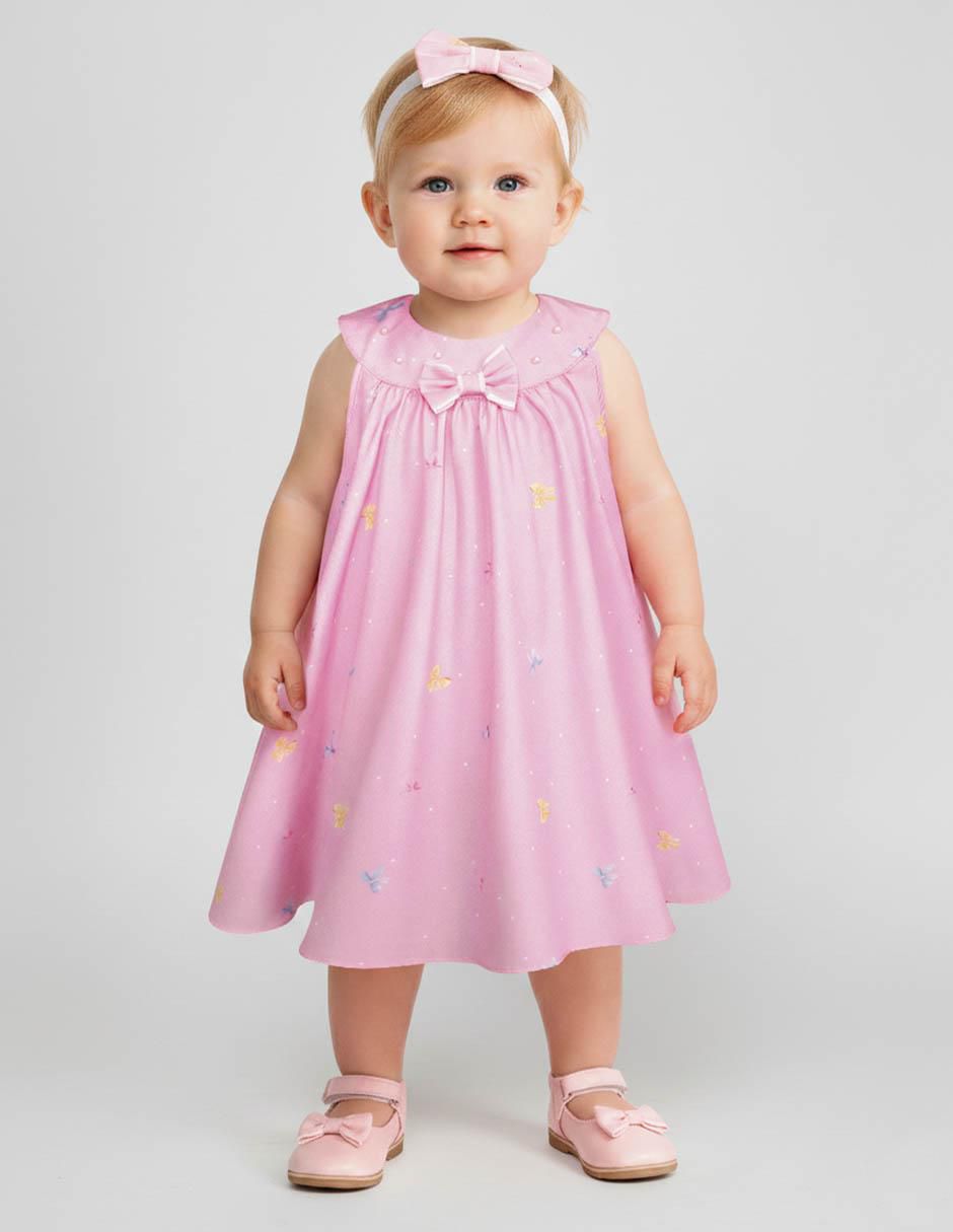 Vestido sin manga para bebé niña Vestido sin manga para bebé niña