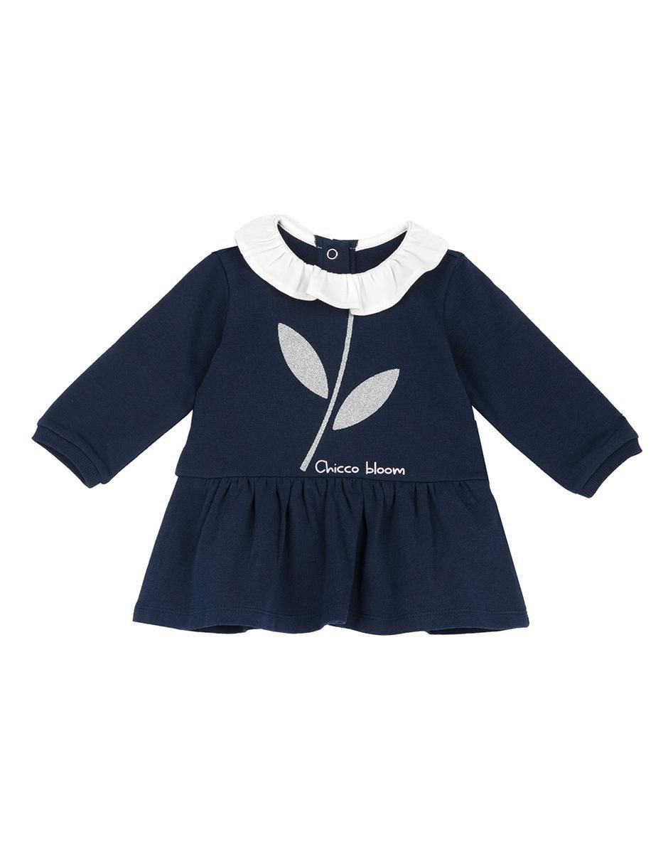 Vestido manga larga para bebé niña