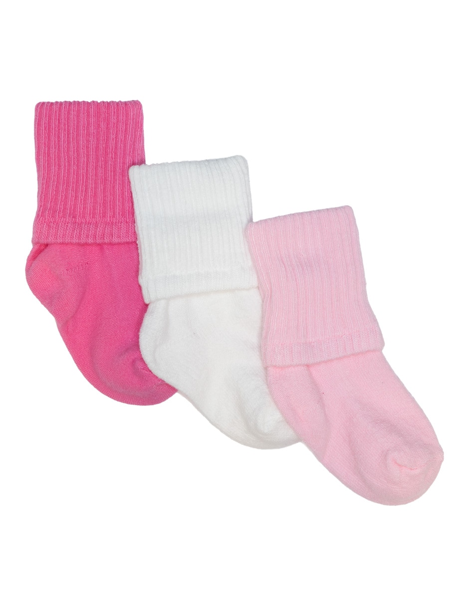 Tobillo de algodón para bebé 3 pares Tobillo de algodón para bebé 3 pares