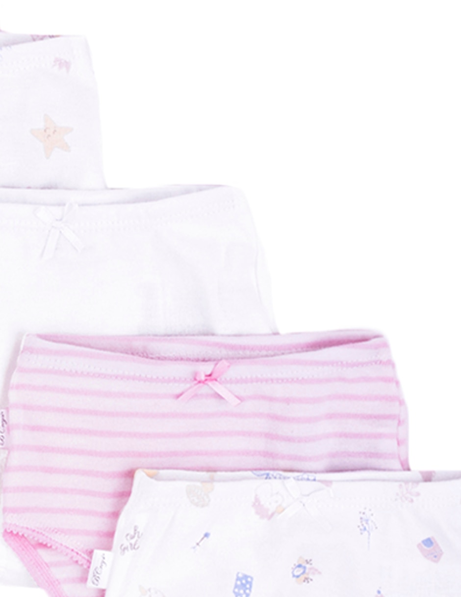Set panty de algodón para bebé niña 2